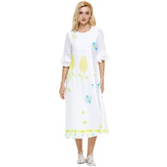 Flowers Lover T- Shirtflowers T- Shirt (10) Double Cuff Midi Dress by maxcute