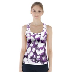 Grapes T- Shirt Purple Grapes Photo T- Shirt Racer Back Sports Top by maxcute