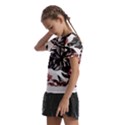 Hawaii T- Shirt Hawaii Krying Doors Pattern T- Shirt Kids  Frill Chiffon Blouse View2