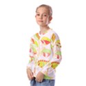 Leaves Art T- Shirtleaves T- Shirt Kids  Long Sleeve Tee with Frill  View2