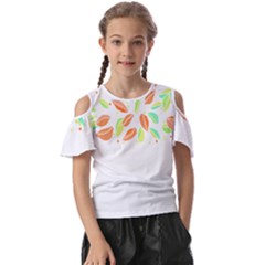 Leaves Design T- Shirtleaves T- Shirt (1) Kids  Butterfly Cutout Tee by maxcute