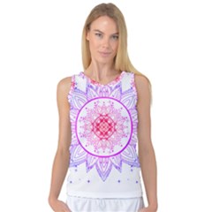 Mandala Design T- Shirttime Travel T- Shirt Women s Basketball Tank Top by maxcute