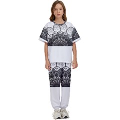 Mandala T- Shirt Mandala The Sunrise Series 004 T- Shirt Kids  Tee And Pants Sports Set by maxcute