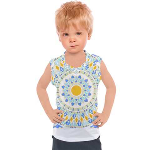 Mandala T- Shirt Ornate Mandala T- Shirt Kids  Sport Tank Top by maxcute