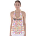 Mandala T- Shirt Tailed Mandala T- Shirt Babydoll Tankini Top View1