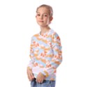 Monarch Butterflies T- Shirt Monarch Butterfly On Yellow Coneflowers T- Shirt Kids  Long Sleeve Tee with Frill  View2