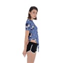Pattern T- Shirt Winter Sweater Dog Pattern T- Shirt Asymmetrical Short Sleeve Sports Tee View3