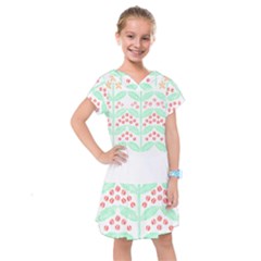 Pattern T- Shirtcoffee Flowers 1 T- Shirt Kids  Drop Waist Dress by maxcute