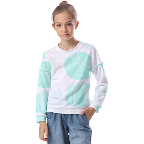 Sea Urchins T- Shirt Sea Urchins T- Shirt Kids  Long Sleeve Tee With Frill  by maxcute