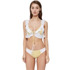 Shells T- Shirtshell T- Shirt Low Cut Ruffle Edge Bikini Set by maxcute