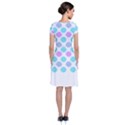 Sugar T- Shirt Pastel Lollipop Candy Pattern T- Shirt Short Sleeve Front Wrap Dress View2