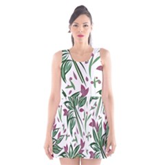 Tropical Island T- Shirt Pattern Love Collection 2 Scoop Neck Skater Dress by maxcute