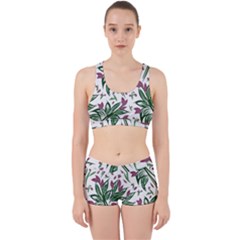 Tropical Island T- Shirt Pattern Love Collection 2 Work It Out Gym Set by maxcute