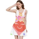 Unicorn T- Shirt Cute Unicorn Heart Valentines Day Design T- Shirt Inside Out Racerback Dress View1