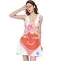 Unicorn T- Shirt Cute Unicorn Heart Valentines Day Design T- Shirt Inside Out Racerback Dress View3