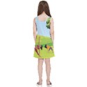 Mother And Daughter Yoga Art Celebrating Motherhood And Bond Between Mom And Daughter. Kids  Lightweight Sleeveless Dress View2