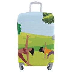 Mother And Daughter Y Luggage Cover (medium) by SymmekaDesign