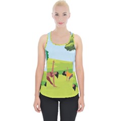 Large Piece Up Tank Top by SymmekaDesign