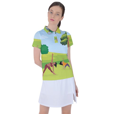 Large Women s Polo Tee by SymmekaDesign