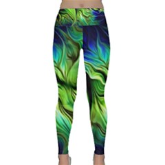 Fractal Art Pattern Abstract Fantasy Digital Lightweight Velour Classic Yoga Leggings by Jancukart