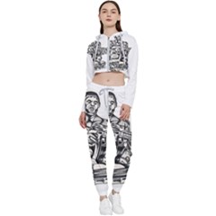 Scarface Movie Traditional Tattoo Cropped Zip Up Lounge Set by tradlinestyle