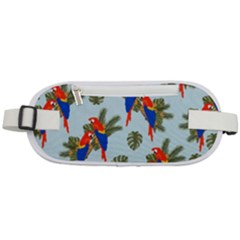 Birds Animals Nature Background Rounded Waist Pouch by Ravend