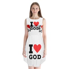 I Love God Sleeveless Chiffon Dress   by ilovewhateva