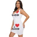 I love god Draped Bodycon Dress View2