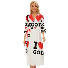 I Love God Midsummer Wrap Dress by ilovewhateva