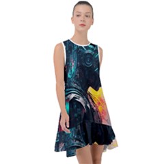 Who Sample Robot Prettyblood Frill Swing Dress by Ravend