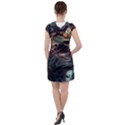 Leopard Feline Artwork Art Fantasy Drawstring Hooded Dress View2