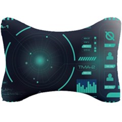 Sci Fi Computer Screen Seat Head Rest Cushion by Uceng