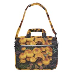 Orange Mushrooms In Patagonia Forest, Ushuaia, Argentina Macbook Pro 16  Shoulder Laptop Bag by dflcprintsclothing