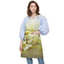 Watercolor Yellow And-white Flower Background Pocket Apron View1