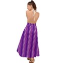 Purple Textile Vibrant Decor 3d Backless Maxi Beach Dress View2