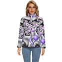 Background Fractal Annotation Sample Fantasy Women s Puffer Bubble Jacket Coat View1