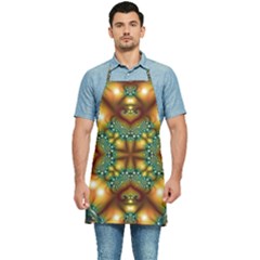 Background Abstract Fractal Annotation Texture Kitchen Apron by Ravend