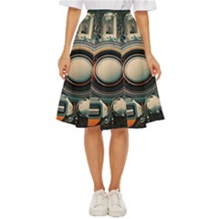 Illustrations Technology Robot Internet Processor Classic Short Skirt by Ravend