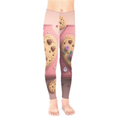 Cookies Valentine Heart Holiday Gift Love Kids  Leggings by danenraven