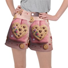 Cookies Valentine Heart Holiday Gift Love Ripstop Shorts by danenraven