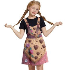 Cookies Valentine Heart Holiday Gift Love Kids  Apron Dress by danenraven