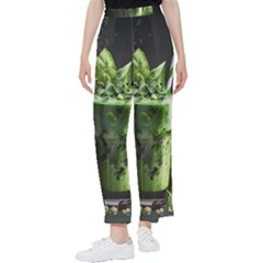 Ai Generated Drink Spinach Smooth Apple Ginger Women s Pants  by danenraven