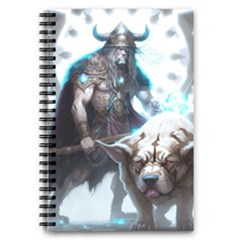 Ai Generated Viking God Fantasy Dog Norse Man 5 5  X 8 5  Notebook by danenraven