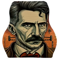 Ai Generated Nikola Tesla Tesla Nikolas Electricity Car Seat Velour Cushion  by danenraven