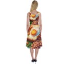 Ai Generated Breakfast Egg Beans Toast Plate Midi Sleeveless Dress View2