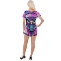 Owl Dreamcatcher Short Sleeve Asymmetric Mini Dress View2