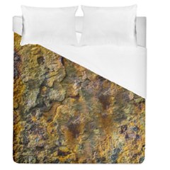 Rusty Orange Abstract Surface Duvet Cover (queen Size) by dflcprintsclothing