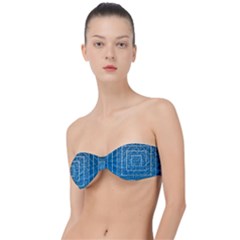 Network Social Abstract Classic Bandeau Bikini Top  by Ravend