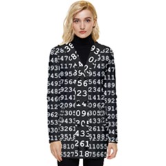 Pi Circle Diameter Circumference Ratio Radius Button Up Hooded Coat  by Ravend