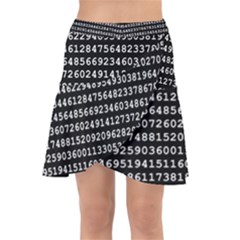 Pi Circle Diameter Circumference Ratio Radius Wrap Front Skirt by Ravend